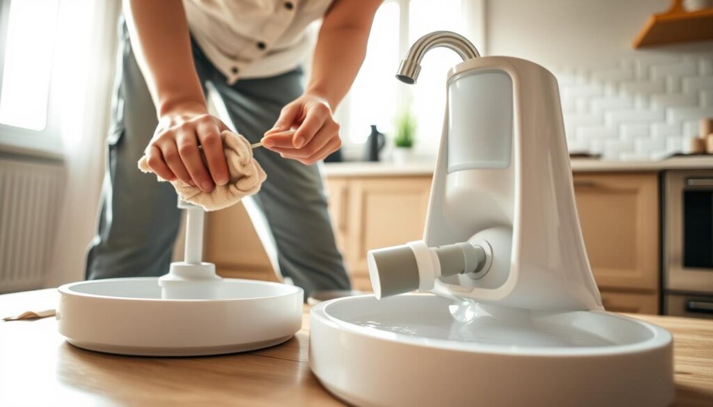 Cleaning a pet water fountain Cleaning a pet water fountain