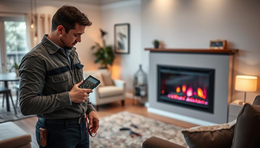 Electric fireplace maintenance