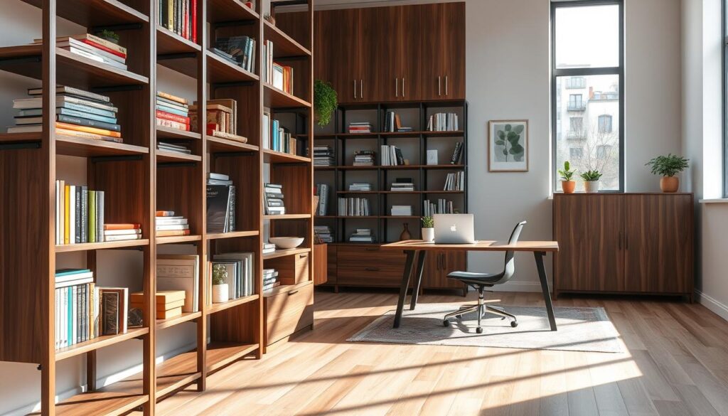 A versatile bookshelf with adjustable shelving for home organization A versatile bookshelf with adjustable shelving for home organization